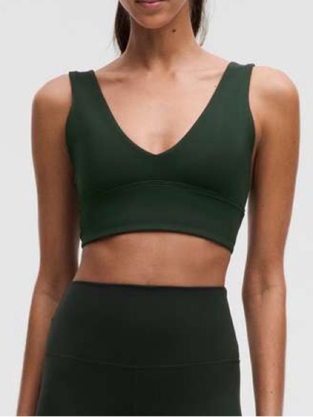 Lululemon 2024 Align V-Neck Bra Light Support, DDD/G Cup in Green Size Small